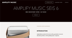 Desktop Screenshot of amplifymusic.biz